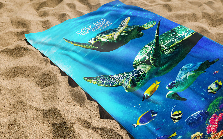 Discover More Delights: Shark Reef Aquarium Pool Towel